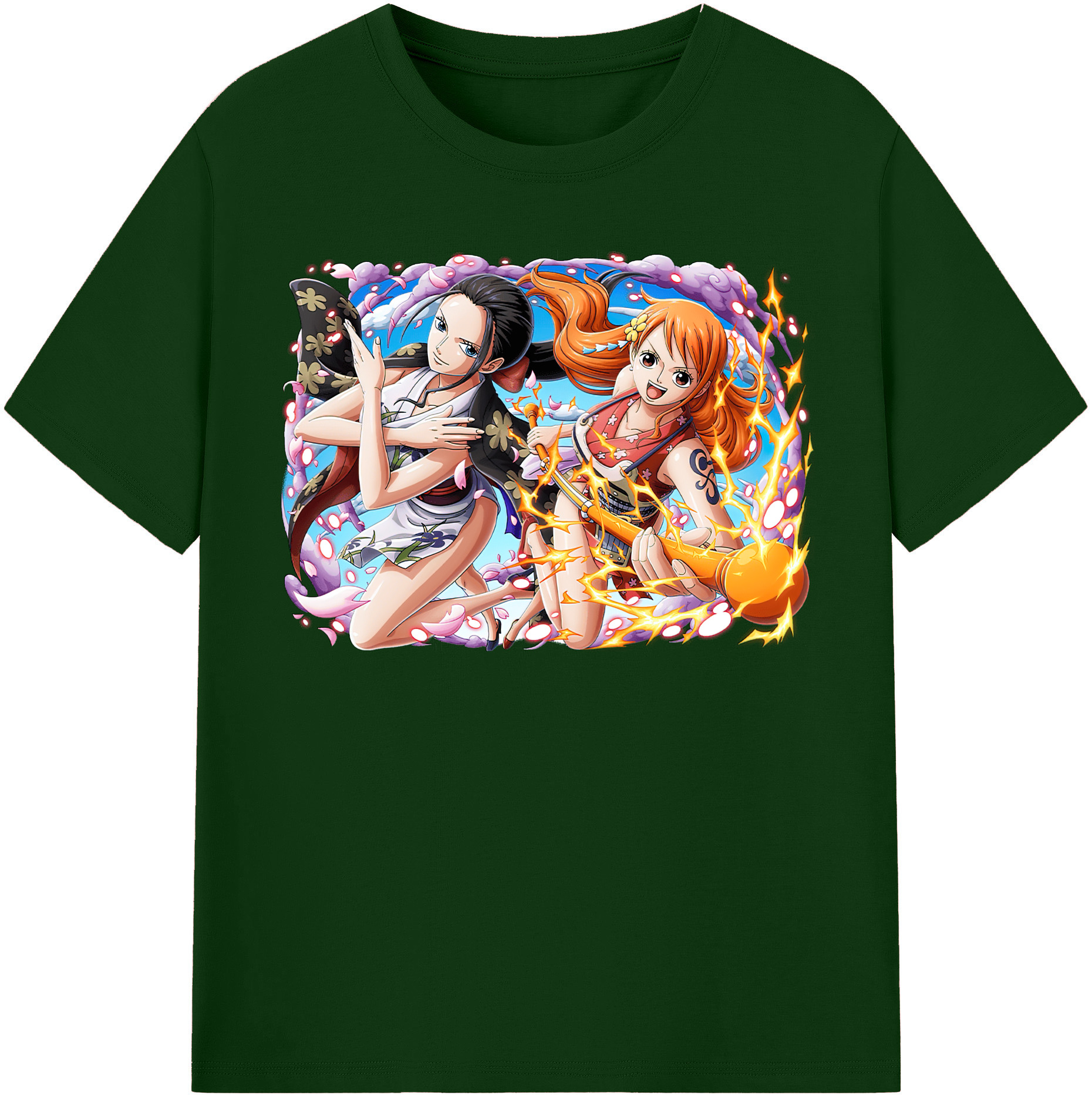 ワンピース ナミ ONE PIECE Nami 綿100％半袖Tシャツ（フロントプリント）